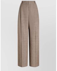 Dolce & Gabbana - Tweed-Effect High-Rise Wide-Leg Trousers - Lyst