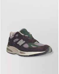 New Balance - Suede And Mesh Panel Sneakers - Lyst