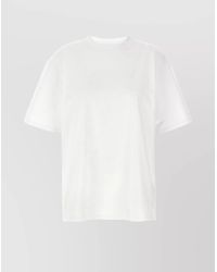 MM6 by Maison Margiela - Cotton Logo-Print Crew-Neck T-Shirt - Lyst