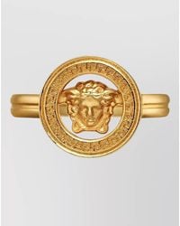 Versace - Medusa 95 Signature Double Band Ring - Lyst