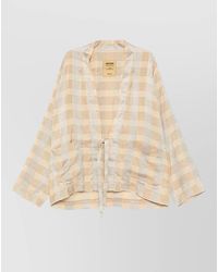 Uma Wang - Plaid Jacket Long Sleeves Lightweight Fabric - Lyst