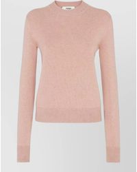Fendi - Crew Neck Wool Sweater Logo Back - Lyst
