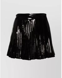 P.A.R.O.S.H. - Sequin Embellished Knife-Pleat Mini Skirt - Lyst