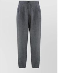 DARKPARK - Wool Low-Rise Tapered Tailored Trousers - Lyst