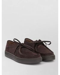 Sebago - Leather Lace-Up Loafers - Lyst