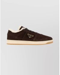 Prada - Suede Downtown Sneakers - Lyst