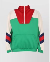 Gucci - Neoprene Half-Zip Hoodie - Lyst