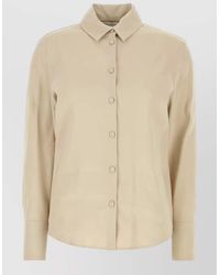Max Mara - Linen Blend Badesse Shirt Buttoned Cuffs - Lyst
