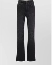 Jean Paul Gaultier - Denim Lace-Up Flared Trousers - Lyst