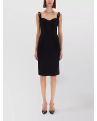 Versace Jeans Couture - Printed Knee-Length Dress - Lyst