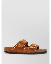 Birkenstock - Suede Leather Studded Sandals - Lyst