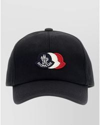 Moncler - Cotton Baseball Cap Curved Brim Design - Lyst