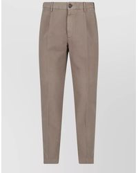 Incotex - Straight Leg Pants Back Pocket Side Pockets - Lyst