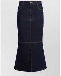 Moschino - Skirt Heart Pockets Contrast Stitching Belt Loops - Lyst