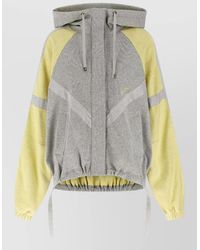The Attico - American Fleece Hooded Bomber Jacket - Lyst