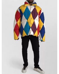 Dolce & Gabbana - Windbreaker Puffer Jacket - Lyst