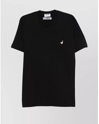 Moschino - Cotton Embroidered Short-Sleeve T-Shirt - Lyst