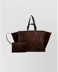 Jérôme Dreyfuss - Animal Print Shoulder Bag With Dual Handles - Lyst