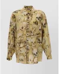 Magliano - 'Skull Print' Button-Down Collar Shirt - Lyst