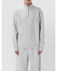 Champion - Reverse Weave Half Zip High Collar Sweatshirt - Lyst