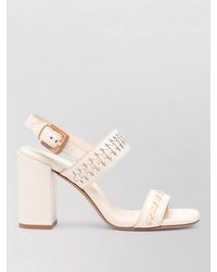 Zimmermann - Alchemy Leather Sandals Block Heel Straps - Lyst