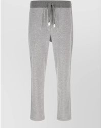 Brioni - Cotton Melange Piqué Track Pants - Lyst