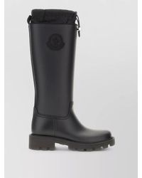 Moncler - Kickstream Rubber Knee High Boots Drawstring - Lyst