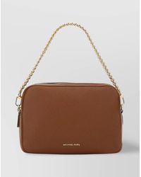 Michael Kors - "Bryant" Cross-Body Bag With Adjustable Chain Strap And Front Pocket - Lyst