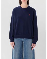 Ralph Lauren - Polo Ralph Lauren Cotton Fleece Crewneck Sweatshirt - Lyst