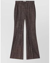 Fendi - Rust Wool And Alpaca Trousers - Lyst