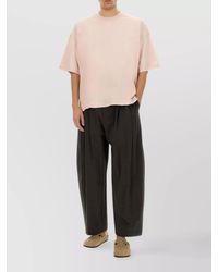 Studio Nicholson - Oversized Crew Neck Short Sleeve T-Shirt - Lyst