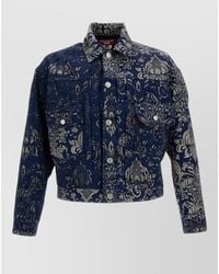 Junya Watanabe - Damask Floral Jacket Long Sleeve Chest Pockets - Lyst
