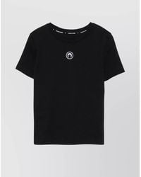 Marine Serre - Cotton Slim-Fit Short-Sleeve T-Shirt - Lyst
