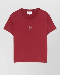 Maison Kitsuné - Organic Cotton Regular-Fit Short-Sleeve T-Shirt - Lyst