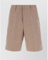 Fendi - Wool Tailored Bermuda Shorts - Lyst