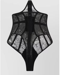 The Mannei - Silk Lace Bodysuit - Lyst