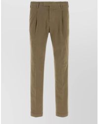 PT Torino - Stretch Cotton Slim Pants Mid Rise - Lyst