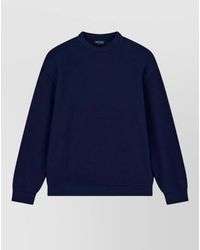 Giorgio Armani - Silk Blend Straight Knit Sweater Long Sleeves - Lyst