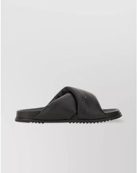Rick Owens - Leather Slide Sandals - Lyst