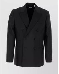 Burberry - Wool Silk Blazer - Lyst
