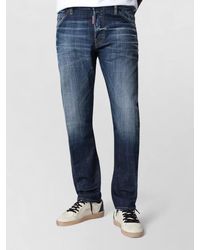 DSquared² - Faded Wash Five Pocket Trousers Belt Loops - Lyst