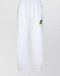 Off-White c/o Virgil Abloh - Cotton Logo Print Straight Track Pants - Lyst