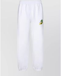 Off-White c/o Virgil Abloh - Cotton Logo Print Straight Track Pants - Lyst