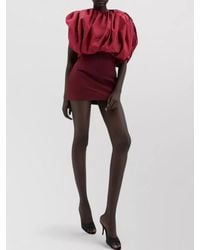 Magda Butrym - Silk Draped Sleeveless Mini Dress - Lyst
