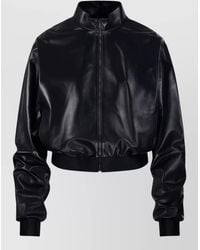 Gucci - High Collar Bomber Ribbed Cuffs Hem - Lyst