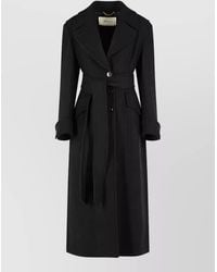 Blumarine - Long Belted Coat - Lyst