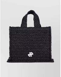 Patou - Braided Tote Bag With Top Handles And Strap - Lyst