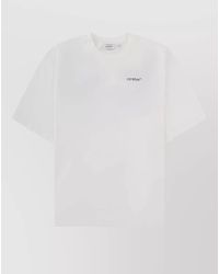Off-White c/o Virgil Abloh - Logo Crew Neck Graphic Print T Shirt - Lyst