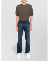 Emporio Armani - Denim Jeans Straight Leg Belt Loops Five Pockets - Lyst