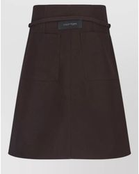 Courreges - Straight Shorts Belt Loops Front Back Pockets - Lyst